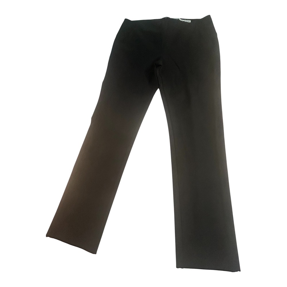 Veronica Beard Trousers Women 8 Black Scuba Side Zip Flare 1708SU0021200